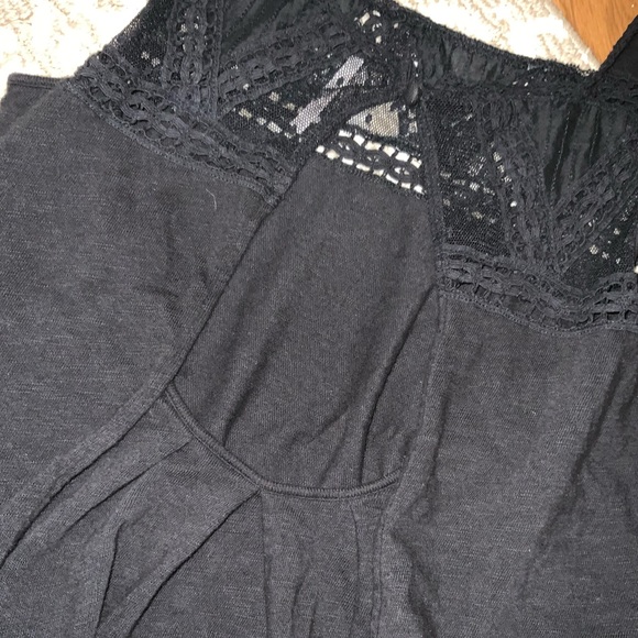 Free people black midi tank top with embroidery - Picture 12 of 12